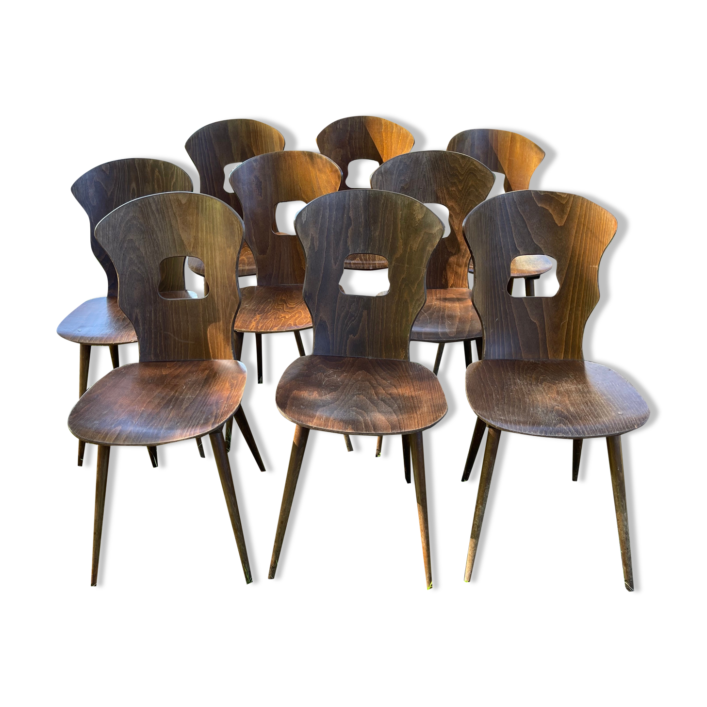9 Baumann chairs