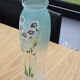 Vase verre et émail fleurs vers 1900