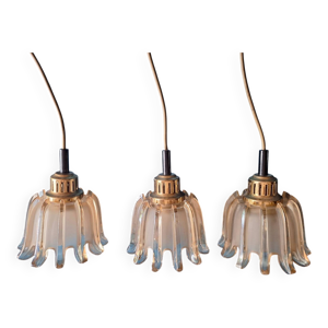 3 suspensions Doria en - verre