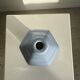 Light blue purple ceramic lamp base H:25cm