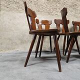 Set of 12 vintage bistro chairs 1960