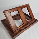 Solid oak reading desk, adjustable