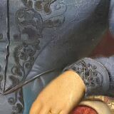 Oil painting on canvas, portrait. Biedermaier artist