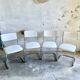 Chaises vintage cantilever - structure chrome - années 70