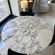 Knoll Tulip Saarinen round table with Arabescato marble