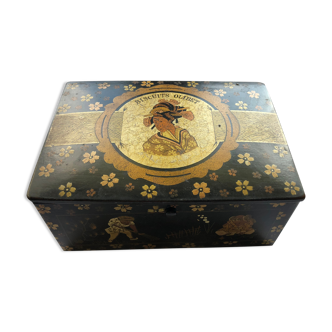 Painted wooden box