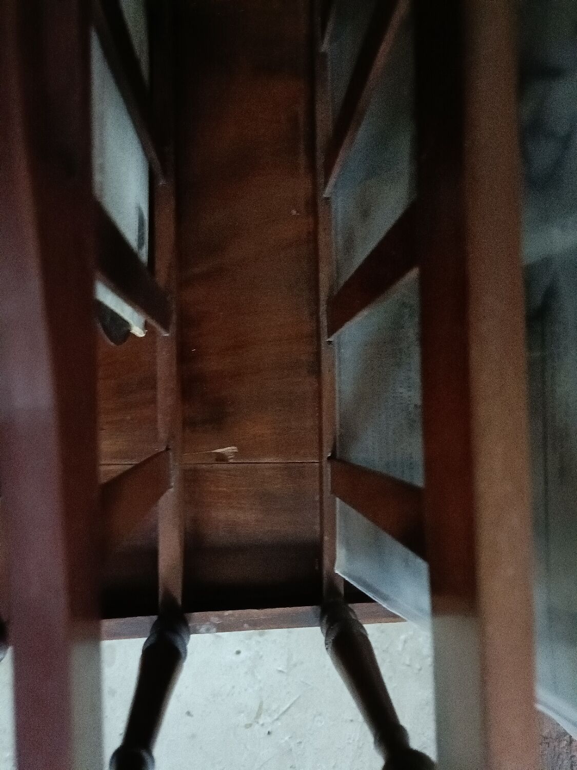 Magazine rack, mahogany vinyl rack, 19th century