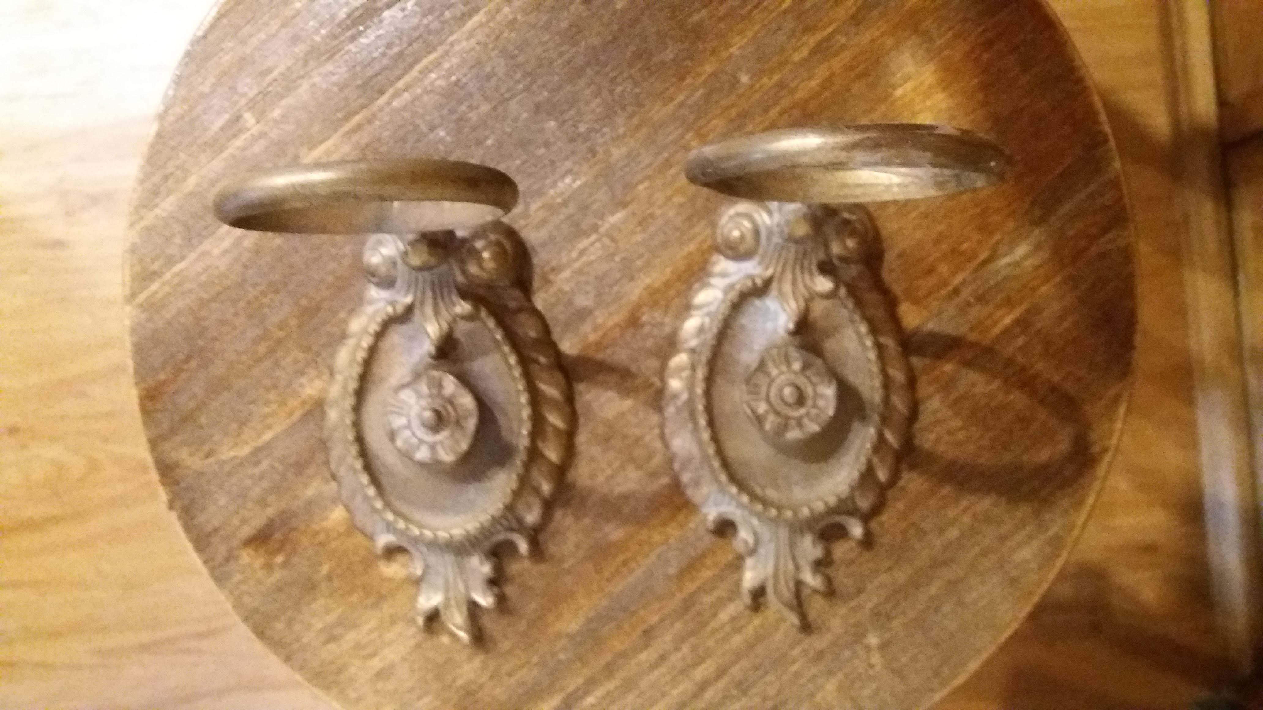 Lot of brass glass door