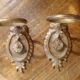 Lot de porte verre en laiton