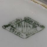 4 porcelain dessert plates - old - vintage