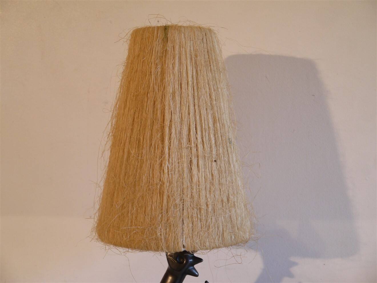 Zoomorphic ceramic lamp in the style of Jean Miotte.
