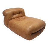 Mid-Century Modern Soriana Lounge Chair ,Tobia & Afra Scarpa, Orignal Leather, 1970s