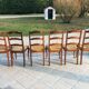 Suite of 6 Louis XV-style mulched chairs