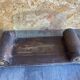 Aperitif Server Vintage Art Deco Wood + Brass + Glass Plates