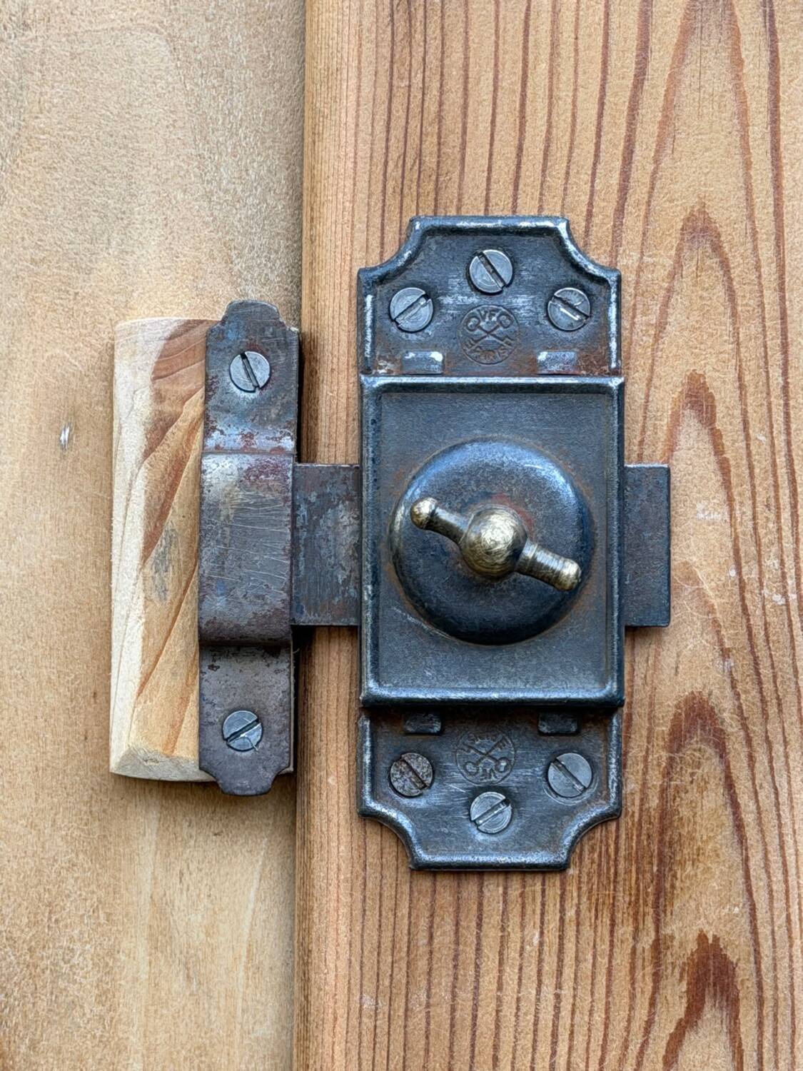 Vintage wooden wardrobe from 1940.