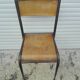 Chaise d'ecole Mullca 510 pied fuseau vintage