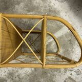 Rattan bookcase shelf