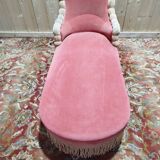 Napoleon III period pink velvet meridian.