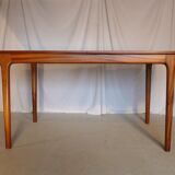 Extendable table set and six Scandinavian Teak Mc Intosh chairs