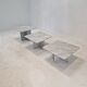 Set of 3 italian marble coffee or side tables, 1970s