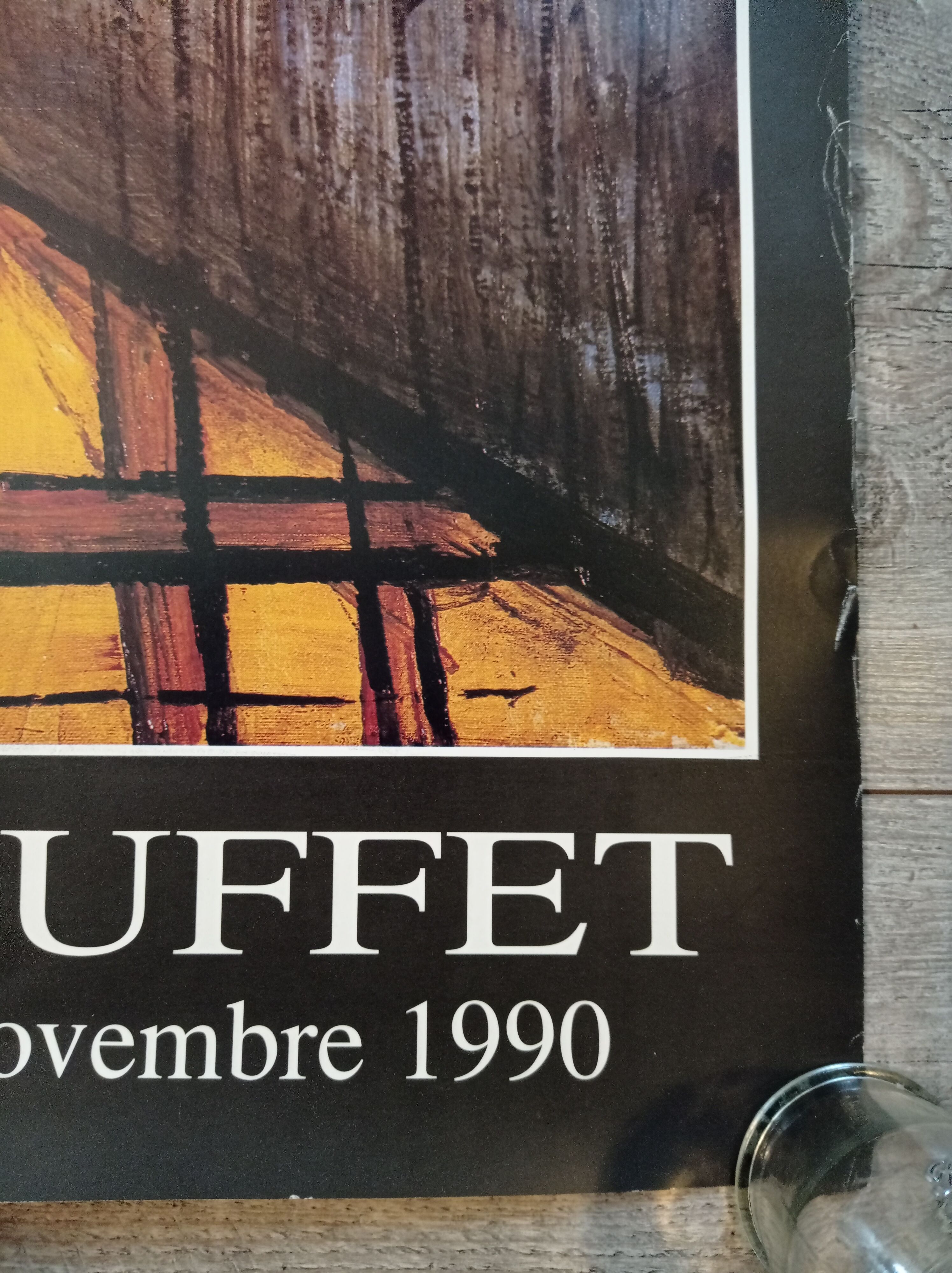 Poster by Bernard Buffet at the Galerie Christiane Vallé 1990