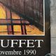 Poster by Bernard Buffet at the Galerie Christiane Vallé 1990