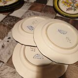 Decorative plate old collection henriot quimper france.decor .les genêts.signed.diameter 25 cm