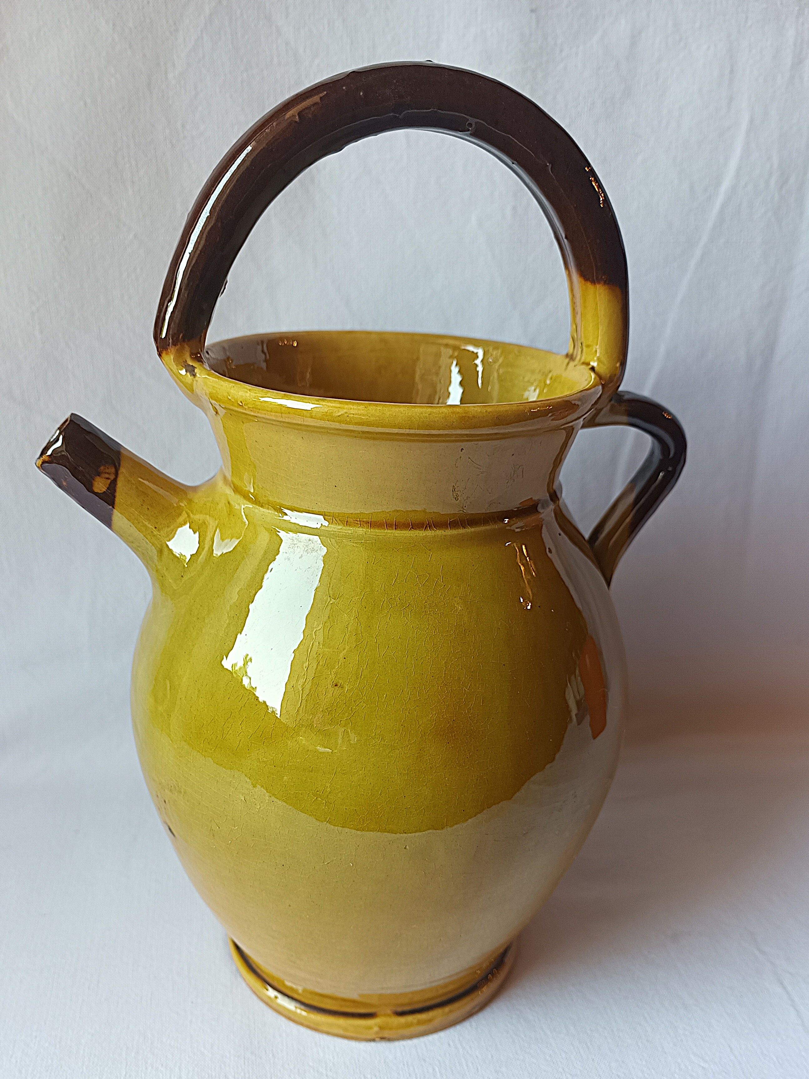 large jug chevrette Aegitna Vallauris vintage 1950 - 30 cm