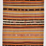 6x11 Multicolor Wool Kilim Rug, 190x322Cm