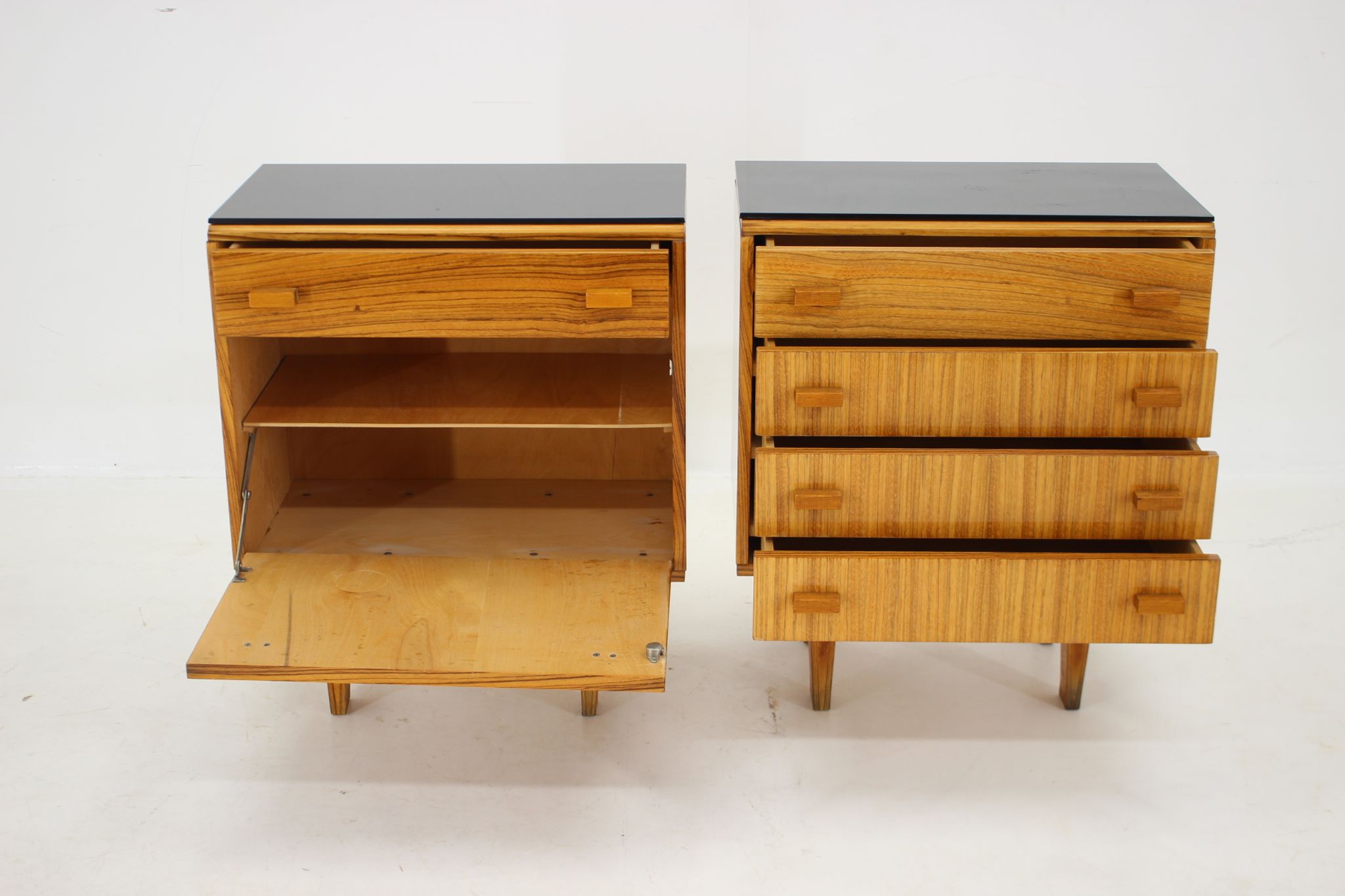 1960s Frantisek Mezulanik Pair of Chest of Drawers, Czechoslovakia