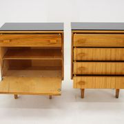 1960s Frantisek Mezulanik Pair of Chest of Drawers, Czechoslovakia