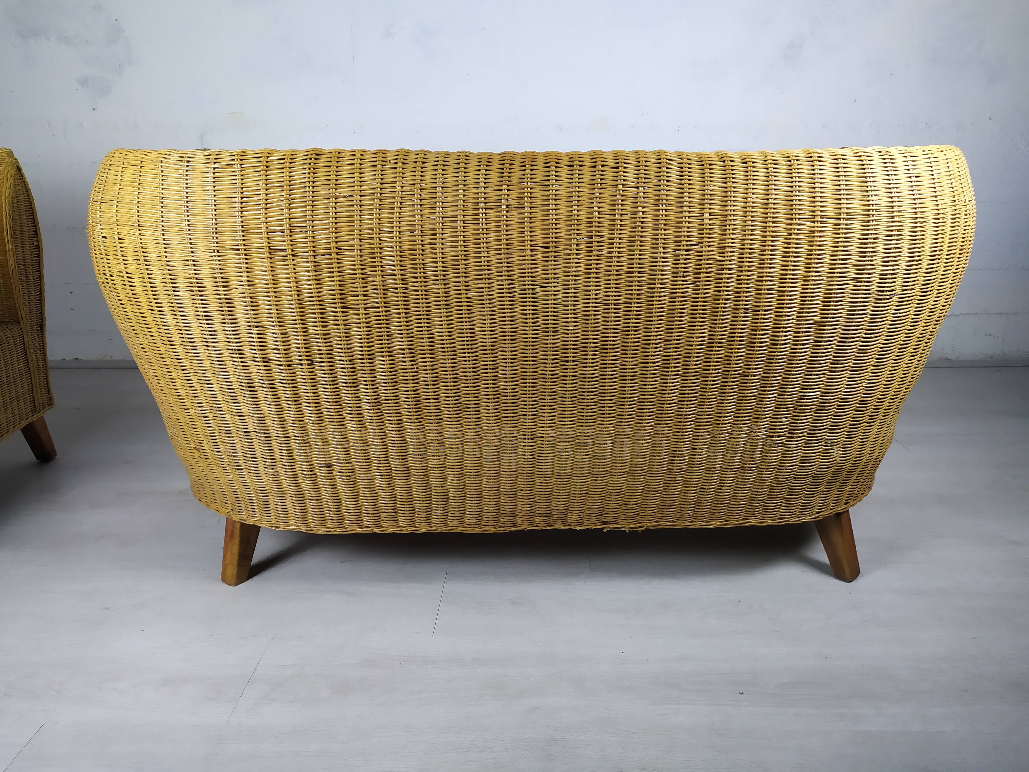 Sofa rattan armchairs