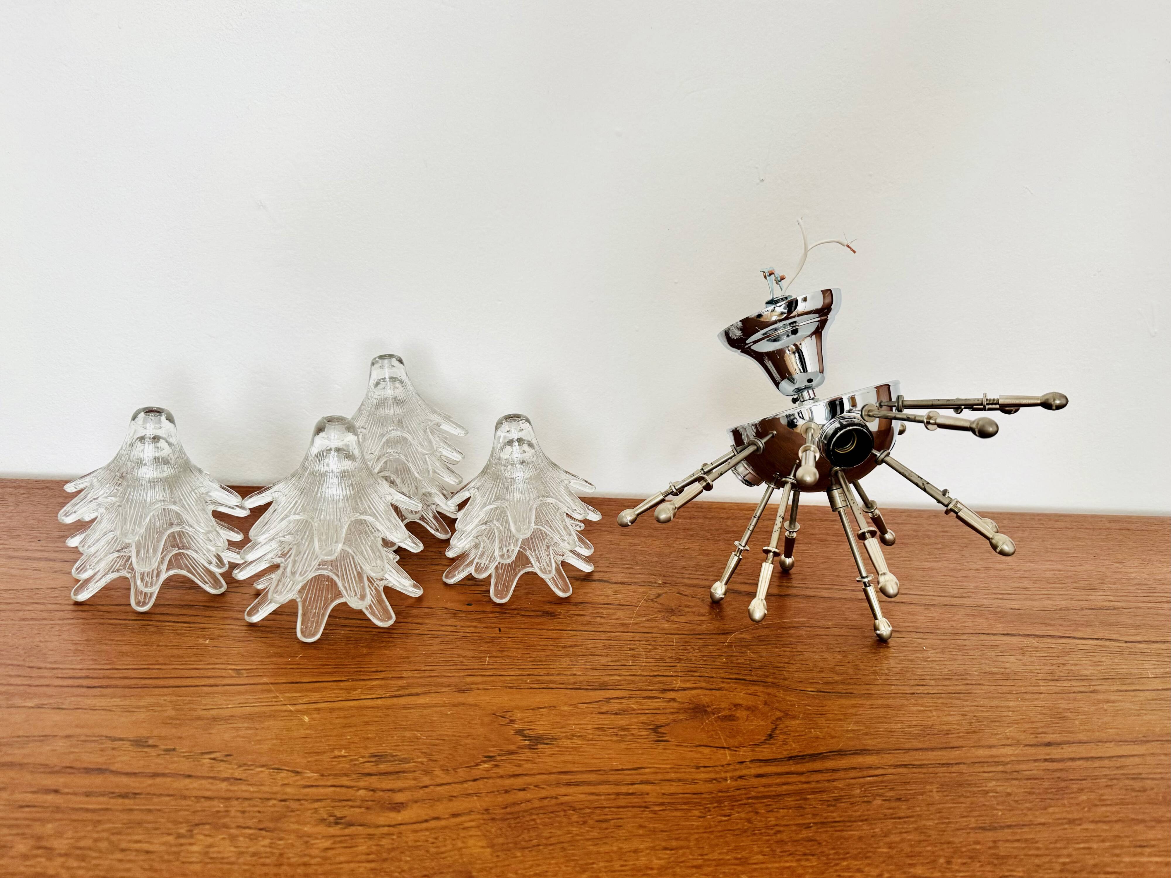 Murano Glass Chandelier by Paolo Venini for VeArt