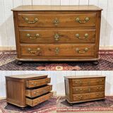 18th century chest of drawers in walnut and fir
