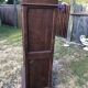Armoire vintage parisienne à 1 porte vitrée en chêne massif.