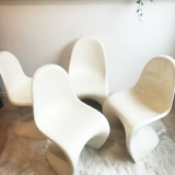 Set of 4 Panton Chair by Verner Panton