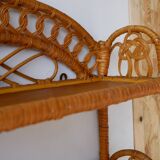 Wall shelf rattan 60 years