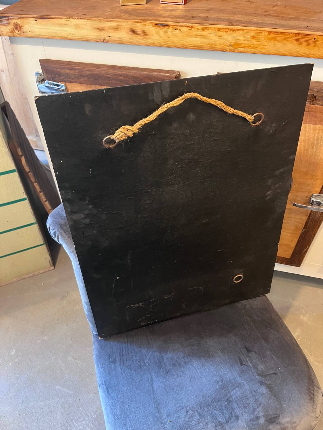 Art Deco style glass mirror, decorated upside down with nude women, signed