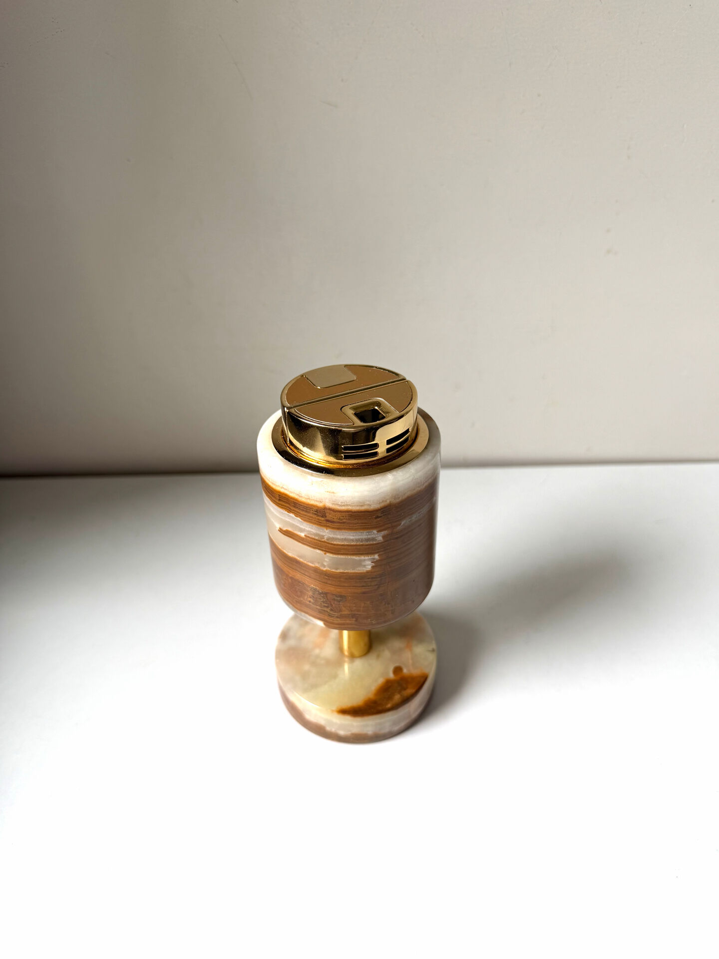 Vintage SAROME Japan Marble Onyx Table Lighter