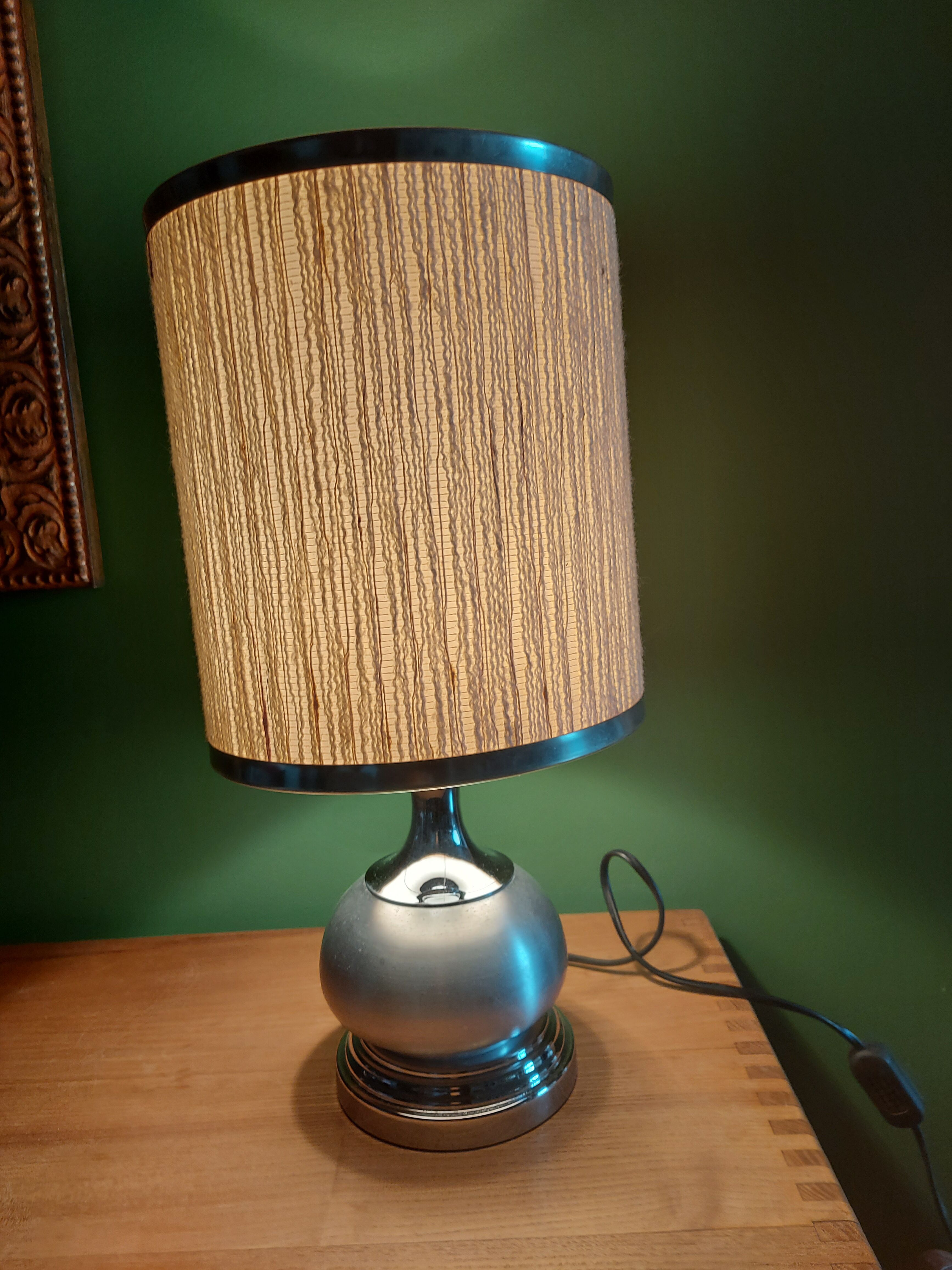 Vintage 70's metal lamp