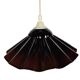 Vrieland Design – enamel – metal – scalloped edge – red/brown – 1970s