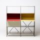 Wim Rietveld Model 663-2 Modular Metal Storage Cabinet for Gispen, 1954