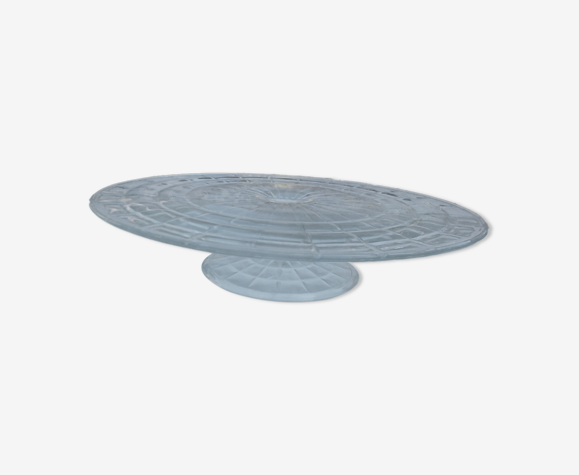 Plat support à gâteau en verre