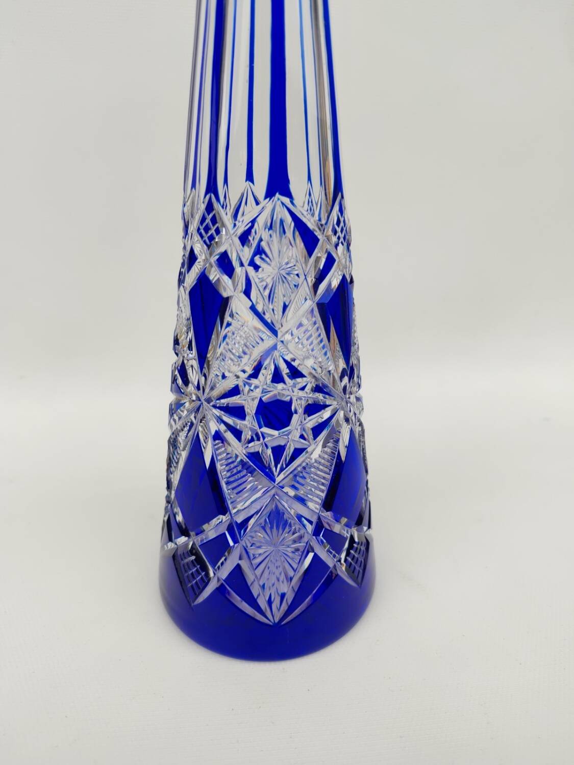 Baccarat crystal decanter, Lagny model, circa 1910-1920.