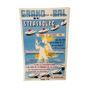 Affiche ancienne du paquebot