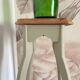 Plant stand/side table, redesigned in Artichoke Cream