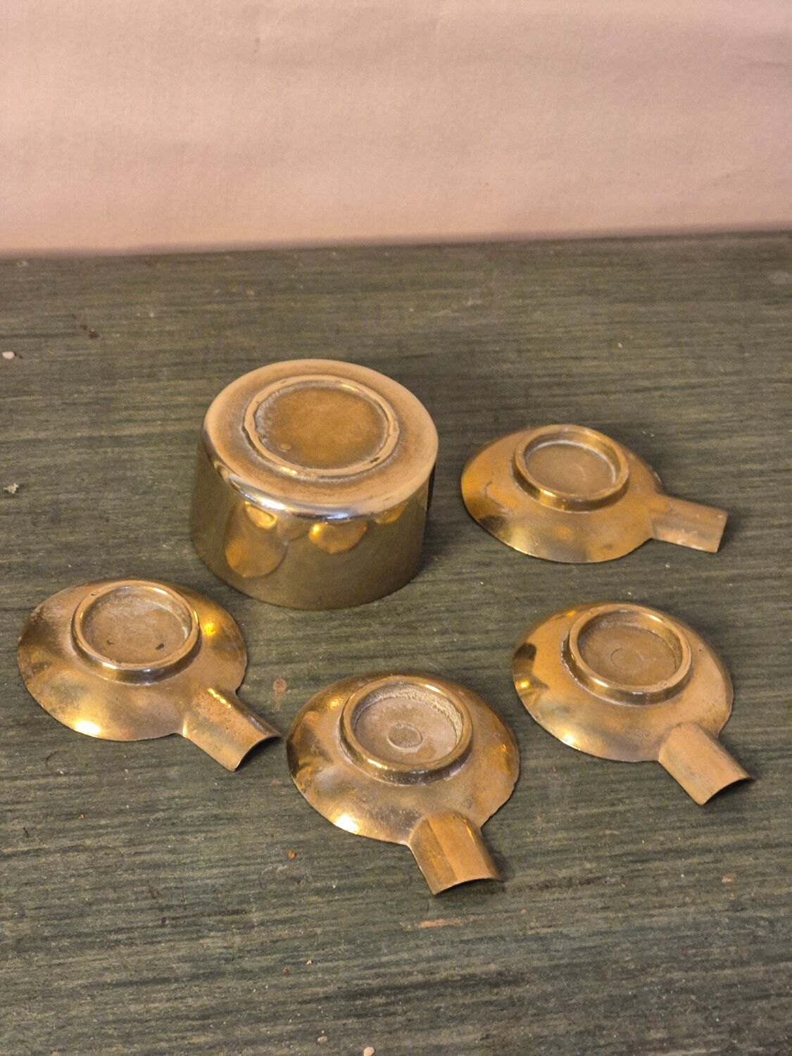 Brass ashtrays