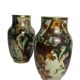 Art Deco, pair of Lunéville earthenware vases circa 1930