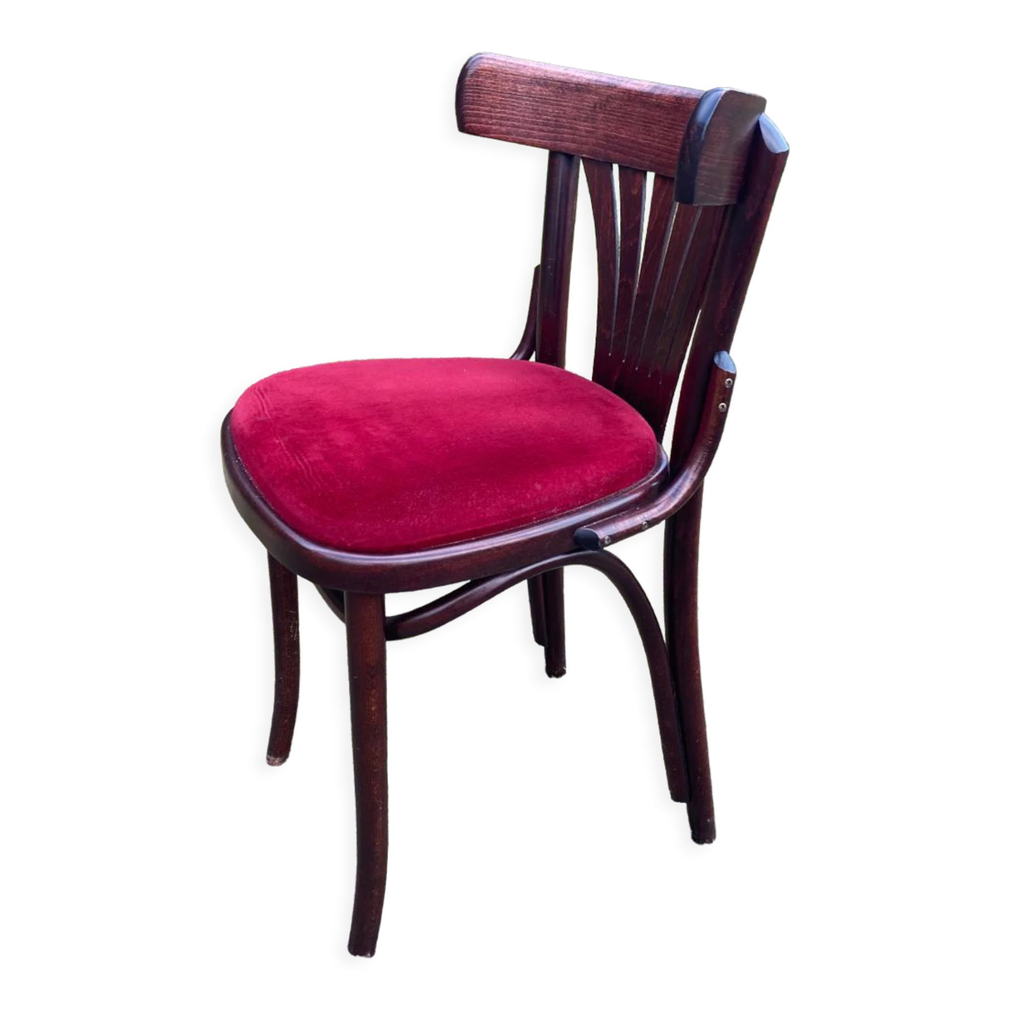 Velvet bistro chairs