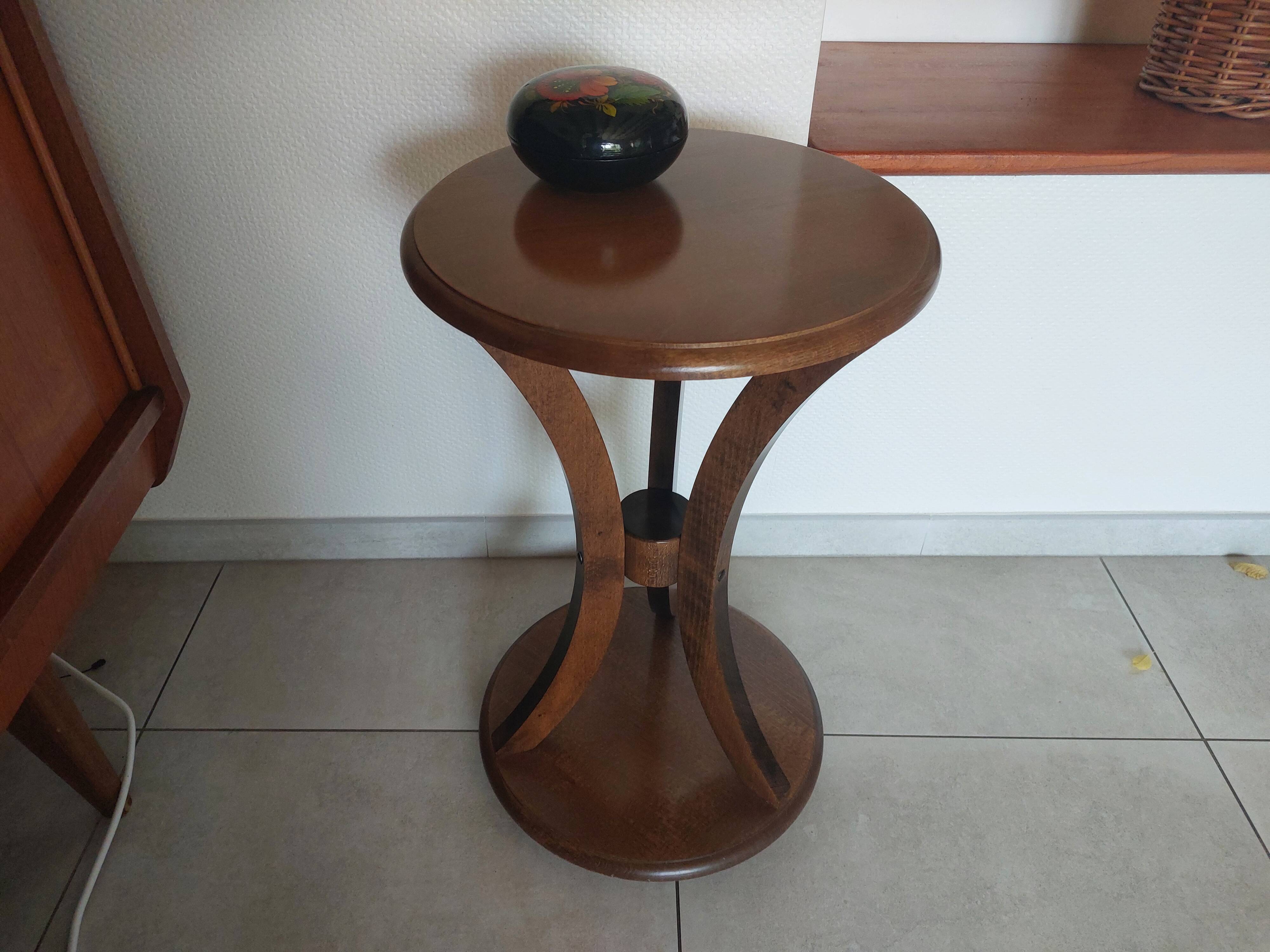 small round side table, end table